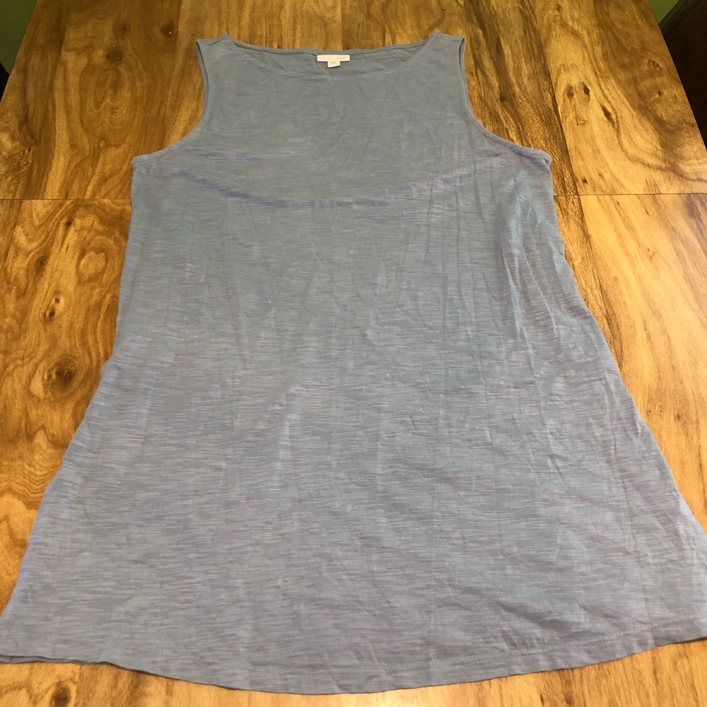5/$25 J Jill Sleeveless Blue 100% Cotton Lightweight Tank Top Womens Size Large